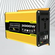 CHENGSI 300 Watt Pure Sine Wave Power Inverter DC 12V to AC 110V Converter, Dual USB Car Voltage Transformer, for Home, RV, Truck, Off-Grid Solar Power Inverter, Maximum Power Output of 3000W